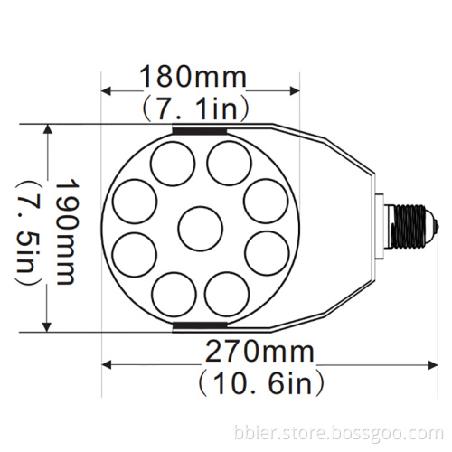 120W Led Retrofit Kits for Canopy Pole Lights